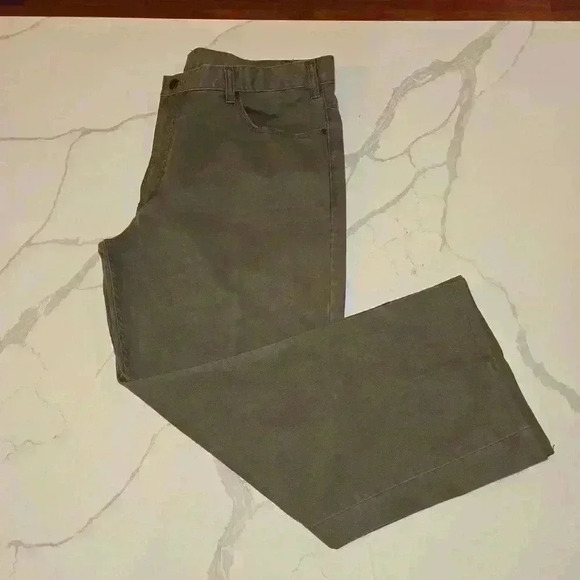 Kenneth Cole Mens Straight Leg Relaxed Fit Cotton Jeans Taupe Size 38W - Picture 1 of 9